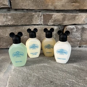 Disney Toiletries Mickey Mouse Cap Hat Bottles Paradise Pier Resort RARE HTF - Picture 1 of 5