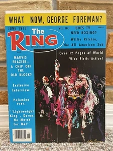 THE RING BOXING VINTAGE MAGAZINE LEROY NEIMAN June 1977 VG - Picture 1 of 2