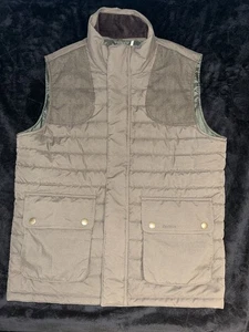 Barbour Bradford Gilet Forest Brown Quileted Vest Jacket Mens Size XL Full Zip - Picture 1 of 10