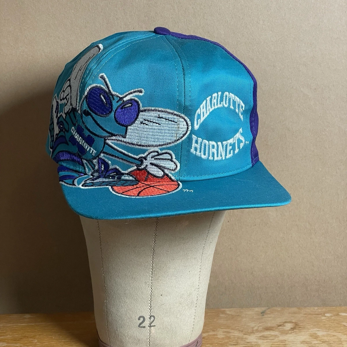 キャップ Charlotte Hornets twins enterprise Vintage Charlotte Hornets Twins Enterprise Big Logo Cotton