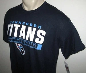 NEW! L TENNESSEE TITANS T-SHIRT Tee NFL Navy Blue Football Large - Picture 1 of 2