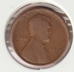 115 Year Old Collectible 1910 US Lincoln Wheat Penny Collectors Collection Coin - Picture 1 of 2