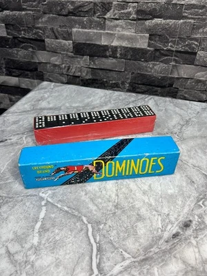 Vintage Greyhound Brand Spears Dominos STILL SEALED!! Boxed Set Double Nine - Image 1 of 4