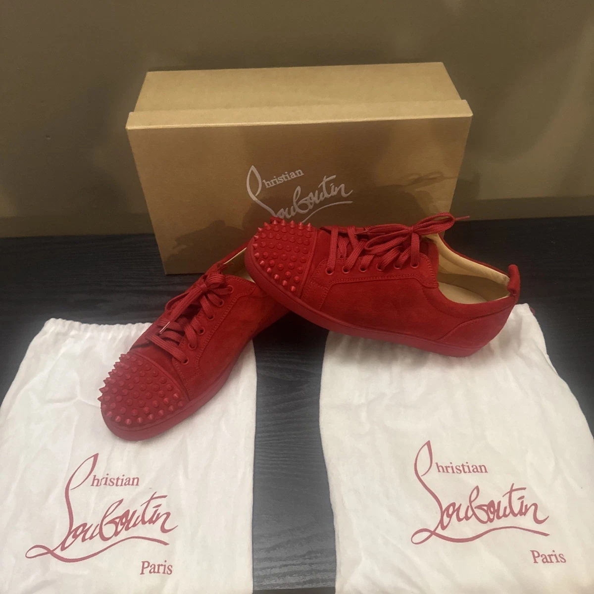 Christian Louboutin Red Suede Casual Shoes for Men for sale - eBay