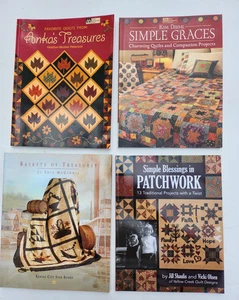 Quilting Patterns PB Instruction Books Lot of 4 Various Patchwork Vintage Looks - Picture 1 of 17