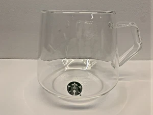 Starbucks 2023 Clear Glass Siren Logo Coffee Cup Tea Mug 16 oz - Picture 1 of 10