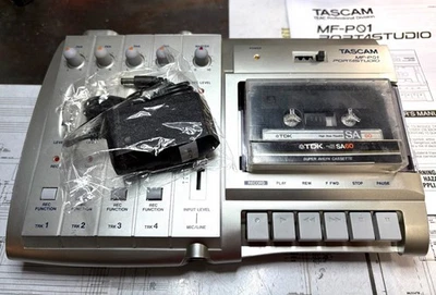 Grabadora Cassette Analógica 4 Pistas Tascam MF-P01_Excelente Estado de Funcionamiento Foto 1 de 4