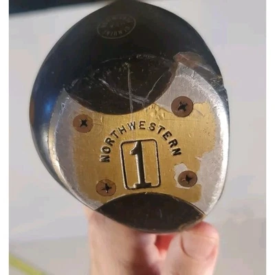 Vintage Northwestern 1 Driver Genuine Persimmon USA Made Golf Club Graphite RH - Image 1 of 4