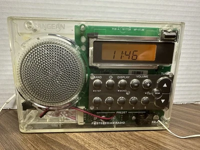 Receptor Portátil Radio Prisión Digital Sangean PR-D9CL FM/AM TRANSPARENTE Ver a través Raro Foto 1 de 4