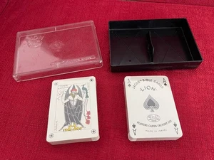 Vintage Lion Jacob’s Bible Cards Two Decks Sealed Original Case Playing Cards - Bild 1 von 7