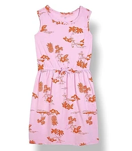 Gap Kids Tank Sleeveless Summer Floral Pink Dress Girls Size Medium 8/9 New - Picture 1 of 9