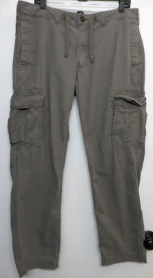 Calça Gap Cargo Masculina 34x32 Cinza Ripstop Preppy Bolsos de Carga MEDIDAS 35x31 - Imagem 1 de 4