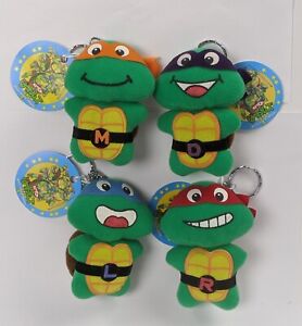1993 TMNT Plush Keychain Vintage Takara Ninja Turtles Japan Leo Raph Mike Don