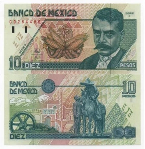 Mexico - 10 Pesos 1994 UNC P. 105a - serie P Lemberg-Zp - Picture 1 of 1