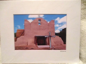 Südwestdruck ~ matt ~ kein Rahmen ~ G. "Dorman ~ Picuris Pueblo Kirche, neuwertig ~ 8"" x 10" - Bild 1 von 10