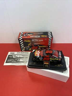 Dale Jarrett #28 Texaco Havoline 1/24 Racing Champions NASCAR Diecast Bank 1995 - Image 1 of 4