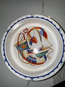 Tiffany Seashore by Tiffany & Co Ceramic Sailboat Themed Bowl - Picture 1 of 2