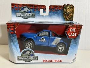 JADA JURASSIC WORLD RESCUE TRUCK BLU 1:32 MODELLINO AUTO PRESSOFUSO 4,5" #75 - Foto 1 di 5