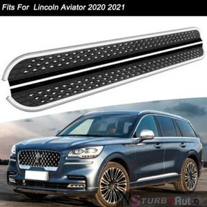 Fits for Lincoln Aviator 2019 2020-2024 Running Boards Side Steps Pedal Nerf Bar - Picture 1 of 12