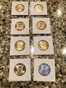 Set of 8 Presidential dollar coins from 2007 BU Uncirculated P&D - Picture 1 of 2