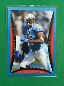 2008 Bowman Football Blue Parallel #102 Antonio Gates /500 - Picture 1 of 2