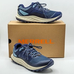 Merrell Antora 3 Women's Trail Running Hiking Shoes (Sea Blue) - NEW - Pick Size - Picture 1 of 18