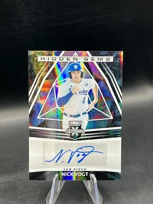 2022 Elite Extra Edition Nick Vogt Hidden Gems Prospect Auto #HG-NV Padres - Image 1 of 2