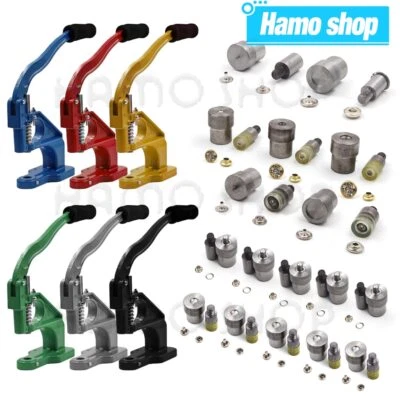 Hand Punch Press Machine Metal Dies Mold For Double Cap Rivets Snap Tools - Image 1 of 4