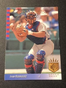 1993 Upper Deck SP Ivan Rodriguez #9 HOF - Picture 1 of 2