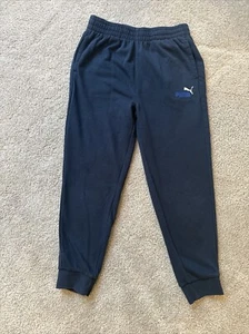 Puma Boys Sweatpants Jogger Pants Dark Blue Size 7 - Picture 1 of 2