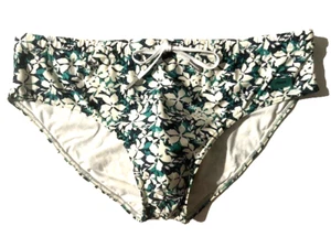New FENDI Mens Blue Green Floral Print Swim Bikini Brief Swimsuit sz 38 Italy 54 - Picture 1 of 11