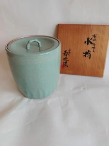 Japanische Teezeremonie Utensilien Süßwasser Glas Mizusashi - Bild 1 von 8