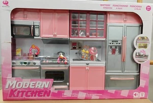Modern Kitchen Battery Operated Toy Kitchen Playset (PS11P)-Openbox - Picture 1 of 11