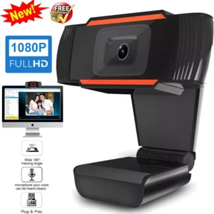 1080P HD Webcam With Microphone Auto Focusing Web Camera For PC Laptop Desktop - Zdjęcie 1 z 11