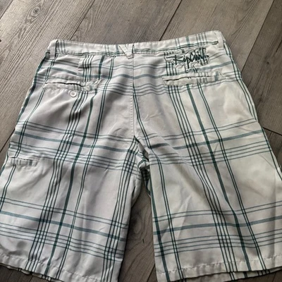 Bermudas rip curl Live The Search para hombre a cuadros 100 % algodón, grises (talla 34) Foto 1 de 4