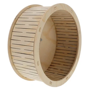 Wooden Running Wheel Toys Pet Hamster Baby Small Animal Exercise - Picture 1 of 12