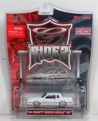 Maisto G Ridez 1986 Chevrolet Monte Carlo 86 Chevy White Diecast Car 1:64 - Image 1 of 4