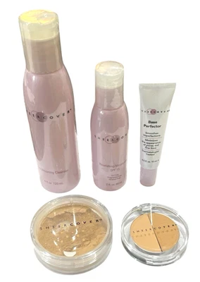 Sheer Cover Lt/Med Concealer, Buff Foundation, Perfector, Cleanser, Moisturizer - Image 1 of 4