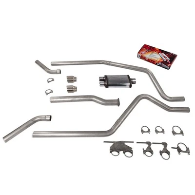 Direct Fit Dodge Ram 1500 19-25 2.5" Dual Exhaust Cherry Bomb Salute DBW T Cnr E - Image 1 of 3