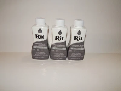 3 - Gris carbón - Tinte líquido para tela todo uso RIT 8 oz Foto 1 de 3