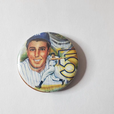 Vintage Joe DiMaggio New York Yankees Pin Pinback  - Image 1 of 3
