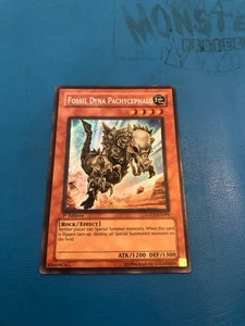 Yugioh Secret seltene fossile Dyna Pachycephalo LODT-EN099 1. Auflage - Bild 1 von 2
