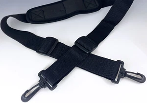 Universal Black Adjustable Shoulder Strap Luggage, Totes, Bags, Duffles 48" - Picture 1 of 2