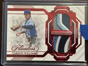 2023 Flawless Baseball NASTY Dual Patches Ruby Carson Williams # /8 SSP DP-CW - Picture 1 of 7