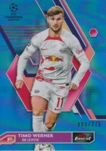 2022-23 Finest UEFA Club Competitions Sky Blue Refractors Timo Werner #065/275 - Bild 1 von 2