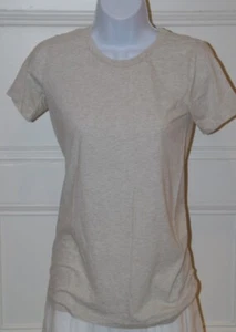 Camiseta de manga corta para mujer HI LINE BY MADEWELL jaspeada color topo talla XS - Imagen 1 de 5