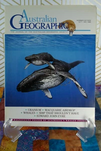 Australian Geographic Magazine October December 1989 #16 Uranium Whales Poster - Picture 1 of 2