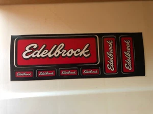 EDELBROCK 7PC Decal Sticker SHEET Toolbox OFFROAD STREET - Picture 1 of 1