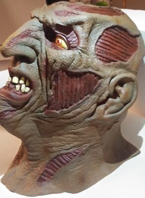 Freddy Krueger Nightmare Elm St. Latex Mask Costume Horror Halloween Cosplay - Image 1 of 4