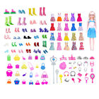 1-50pcs Clothes Shoes Dress up Gown Barbie Doll Fashion Wear Clothing outfits